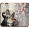 Ceduľa Gitara 30x30 cm Plechová tabuľa