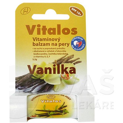 Vitalos Balzam na pery SPF15+ Vanilka tyčinka na pery 5,2 g