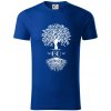 Narodeninový strom 60 - Tričko z organickej bavlny - XL ( Kráľovská modrá )
