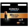 DURACELL - Optimum alkalická batéria ceruzková AA 8 ks (42386)