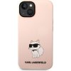 Púzdro Karl Lagerfeld Liquid Silicone Choupette NFT iPhone 14 Plus ružové