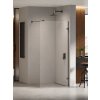 New Trendy Eventa Black Chrome stena sprchového kúta walk -in 90 cm čierna lesklý/sklo priehľadné EXK-6297