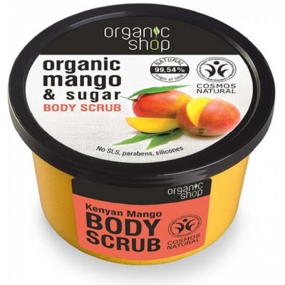 Organic Shop prírodný telový peeling Mango a Cukor 250 ml