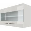 Flex-Well Kuchynská skrinka Lund horná presklená 100 x 54,8 x 32 cm