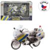 MaDe Motorka policajná kovová CZ 18cm