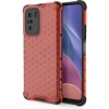 Harahu Xiaomi Poco F3 Honeycomb pancierové puzdro so silikónovým rámom KP10027 červená