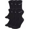 Vysoké bavlnené ponožky Nike EVERYDAY CUSHIONED CREW (6 PAIRS) čierne SX7666-010 - L