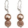 Náušnice se Swarovski Elements 31155.3 bronze