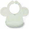 Babyono silikónový podbradník s nastaviteľným zapínaním mätový