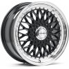 LENSO BSX hliníkové disky 7,5x17 5x112 ET23 GLOSS BLACK & POLISHED
