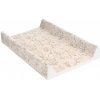 KikkaBoo Prebaľovacia podložka pevná 50x70 cm Secret Garden Beige