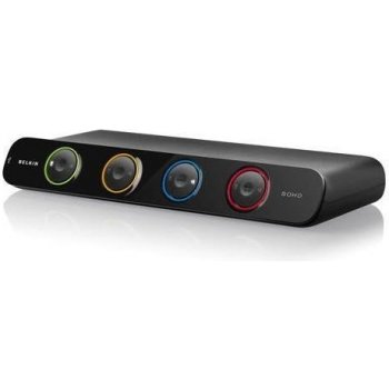 Belkin F1DS104Jea 4-portový OmniView SOHO KVM Switch, VGA&PS/2,USB, vrát. káblov