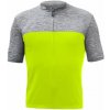 Sensor MOTION pánský kr.rukáv celozip neon yellow/šedá - Sensor Cyklo Motion pánsky dres krátky rukáv Neon Yellow/sivá vel. M