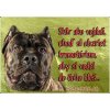 Pozorpes.sk, výstražná tabuľka (Cane corso)