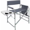 SEFIS Basic kempingová rozkladacia stolička so stolíkom a držiakom nápojov Modrá