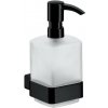 Emco Loft - čierny nástenný dávkovač tekutého mydla