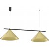 EUlight by MILAGRO Závesné svietidlo Capital, 2x zlaté kovové tienidlo, (fi 46cm), b