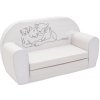 Detská rozkladacia pohovka New Baby Lion Family light grey