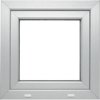 Plastové okno ARON 2.0 OS1 RAL9006/biela 60x60 cm Ľ