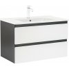 Spodná skrinka Vario Forte 80 s umývadlom antracitovo-biela
