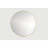 Okrúhle zrkadlo do kúpeľne v ráme Cordia Round line mirror 100 x 100 cm v zlatom ráme R1000G_