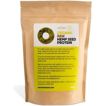 Sun and Seed BIO RAW Konopný protein 450 g