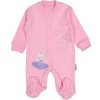 Bavlnený overal pre bábätko ružový - Baletka, veľ. 62