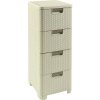 Curver Style skrinka 4 x 14 l biela