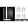 Aquatek GLASS R GLASSR10CH100X8063 (Sprchový kút obdĺžnikový s jednými otváracími dverami)