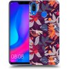 Picasee silikónový prehľadný obal pre Huawei Nova 3 - Purple Leaf