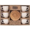Orion Hrnek s podšálkem WHITELINE 6 x 140 ml