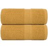 Mydlové uteráčiky 2 ks Zlaté 30x30 cm 360 g/m² 100 % bavlna