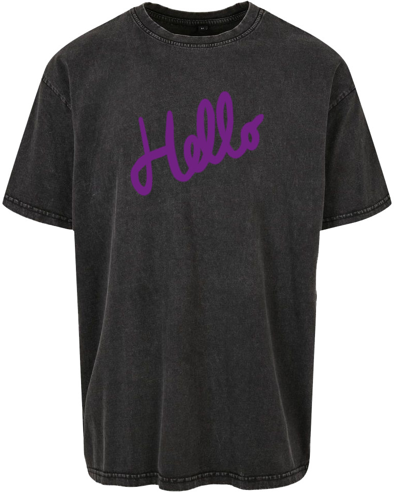 Nerieš tričko purple Hello Premium Tee čierne