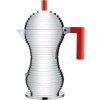 Alessi Kávovar Moka PULCINA 300 ml, červená
