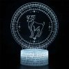3Dmix 3DL-WD072 – 3D LED nočná lampa - znamenie zverokruku Baran (Wood)