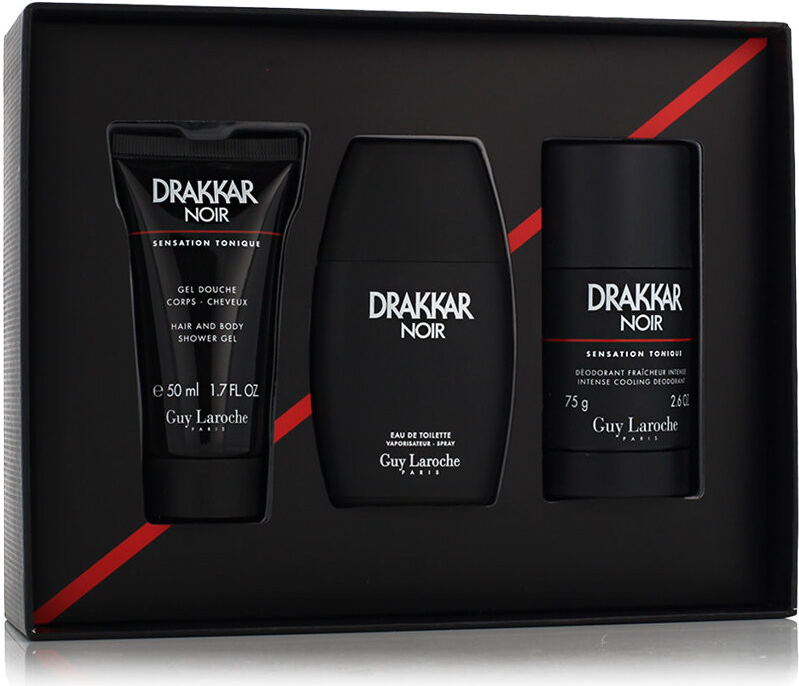 Guy Laroche Drakkar Noir EDT 50 ml + DST 75 ml + SG 50 ml (man)