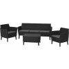 Keter Salemo 3 Seater Set grafit / sivá