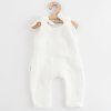 Dojčenské mušelínové zahradníčky New Baby Soft dress béžová, veľ. 86 (12-18m)