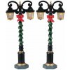 Pouličné osvetlenie Lemax 34090 Ozdobené pouličné lampy, 2 dielny set