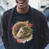 Tričko s potlačou BARAN Pánsky Čierna XS