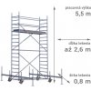 RUX MOBILO 800 5,5 m 180 cm