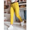 Dámske nohavice slim fit s opaskom TAIRONIK Dstreet UY2538 Farba: Žltá, Veľkosť: L