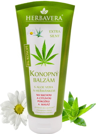 Herbavera konopný balzám s aloe vera 200 ml