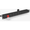 Gembird PDU 8 schucko, C14, 1U, 10 A, 3m EG-PDU-014-C14