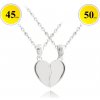 MINET Strieborné párové náhrdelníky FOREVER LOVE