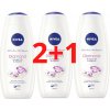 Nivea Diamond & Argan Oil sprchovací gél 3 x 500 ml