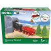 BRIO WORLD 36017 Vianočná vlaková súprava s parnou lokomotívou na batérie 7312350360172