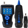 XtendLan LAN Cable Tester TLCD8601S s LCD, koax, Cat3/Cat5E/Cat6/Cat7, UTP/STP, USB, PoE, ping, sonda, protismyčka