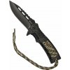 MIL-TEC® Nôž zatvárací ONE-HAND PARACORD WOOD