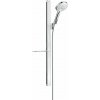 Hansgrohe Raindance Select S - Sprchová sada 120 3jet so sprchovou tyčou 90 cm a miskou na mydlo, biela/chróm 27648400